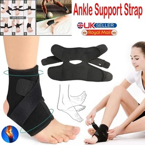 Ankle Support Strap Compression Wrap Medical Bandage Brace foot Pain Relief UK - Picture 1 of 7