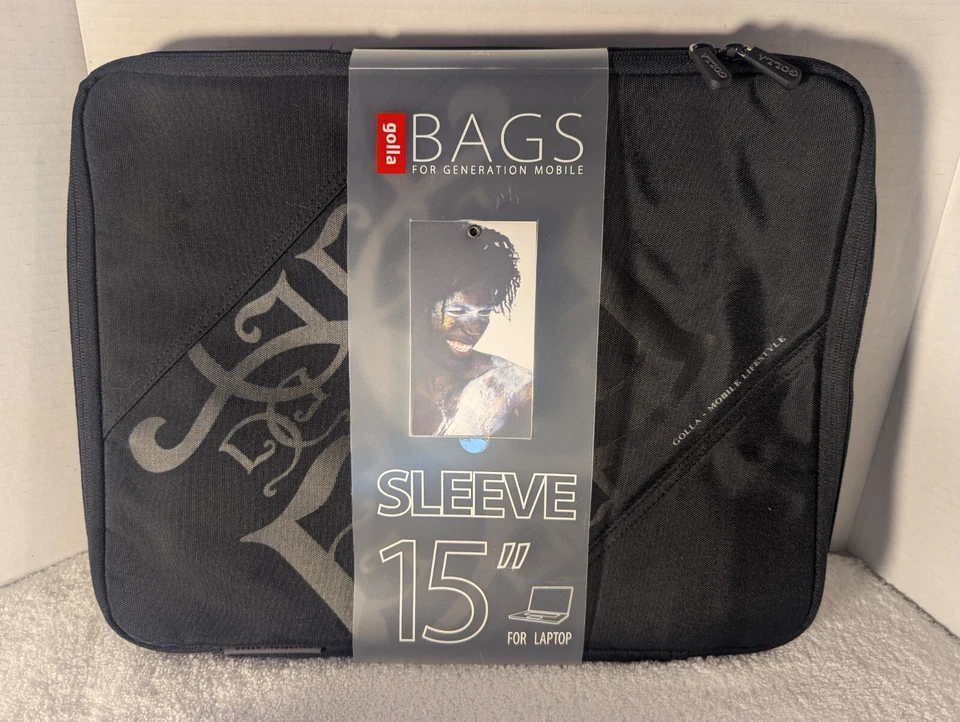 NUEVA GENERACIÓN CLAN MOBILE G612 15" Funda para Laptop Negra MANGA ACOLCHADA GOLA Foto 1 de 4
