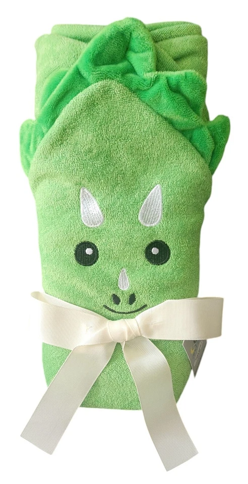 Детское банное полотенце Green Dinosaur 33 дюйма × 33 дюйма - Изображение 1 из 1