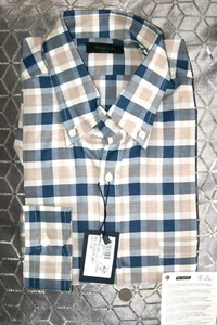 TOMBOLINI CAMICIA Slim 100% Cotton Long Sleeves 42cm,16.5inch neck RC27 - Picture 1 of 5