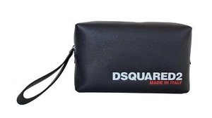 Dsquared2 Pochette beauty Unisex in Pelle BYM0051 25103888 2124 Nero - Picture 1 of 5
