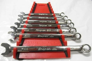 Snap-on 7 Pc Metric Combination 12 Point Speed Wrench Set ***READ*** - Picture 1 of 3