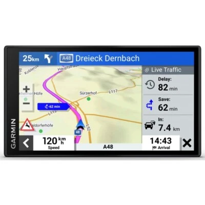 Garmin DriveSmart 66 MT-D EU Navigationsgerät Bluetooth WLAN GPS microSD schwarz - Bild 1 von 4