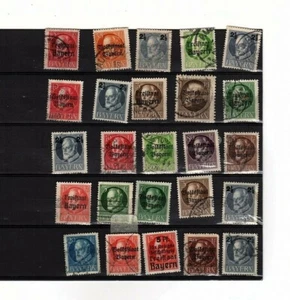 Estampillas alemanas Bayern 210 usadas tempranas/como nuevas con sobreimpresiones (mb12 - Imagen 1 de 3
