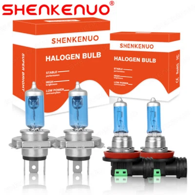 Kit de faros halógenos altos/bajos + luz antiniebla para Mini Cooper Clubman 2017 2018 H4+H11 Foto 1 de 4