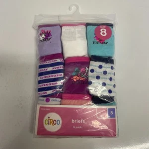 Circo Girls Briefs Underwear 9 Pack Size 8 NIP - Picture 1 of 8