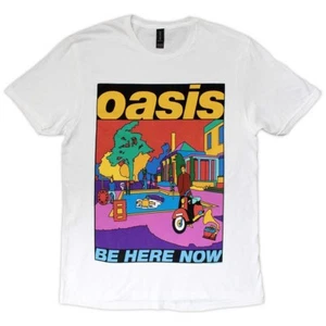 Camiseta Oasis Be Here Now Ilustración Noel Liam Gallagher Oficial Nueva Blanca - Imagen 1 de 4