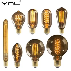 Retro Edison Bulb E27 220v 40w St64 G80 G95 G125 Ampoule Vintage Edison Bulb Inc - Picture 1 of 31