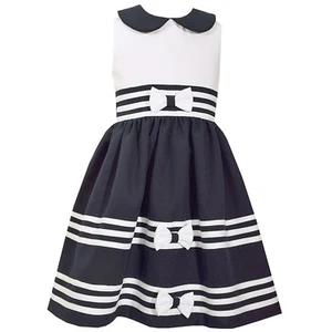 JESSICA ANN GIRL'S NAUTICAL DRESS COLOR: NAUTICAL NAVY/WHITE (5)-(6)-(6X) NWT - Picture 1 of 5