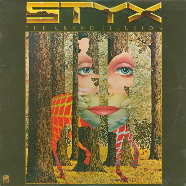 STYX "THE GRAND ILLUSION" PREMIUM QUALITY USED LP (VG+/EX) - Image 1 of 1