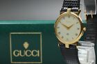[NEAR MINT] Vintage Gucci 3400M Gold Plated Qz White Dial Men's Watch From JAPAN