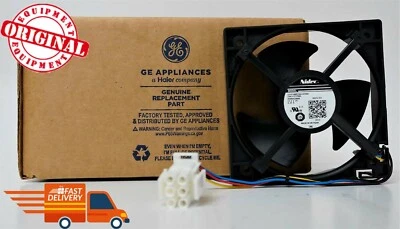 Original WR60X25858 Genuino OEM Refrigerador Congelador Evaporador Ventilador Motor DC Foto 1 de 4
