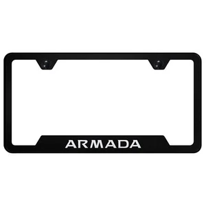 Nissan Armada Laser Etched Logo Cut-Out License Plate Frame - Picture 1 of 12