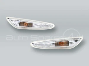 TYC Clear Fender Side Marker Lights PAIR fits 2002-2005 BMW 3-Series E46 4-DOOR - Picture 1 of 2