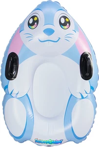 Snow Bunny Inflatable Sled Pool Tube w/Handles 40”x 25.5" Heavy Duty Blow Up ⭐️ - Picture 1 of 6