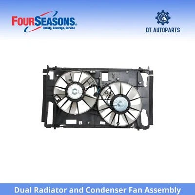 Conjunto de ventilador condensador y radiador doble para Toyota RAV4 2006-2012 4 estaciones Foto 1 de 4