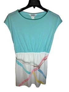 Vestido Swing Vintage Lynn Davis Cinturón Talla 18.5 Hecho en EE. UU. - Imagen 1 de 10
