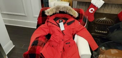 CHAQUETA PARKA LG TRILLIUM GOOSE ROJA ETIQUETA ROJA EDICIÓN ETIQUETA GRIS NUEVA Foto 1 de 4