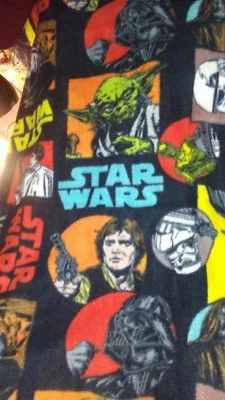 Флисовая ткань Star Wars на 1/2 ярда на ярд-1,5 ярда одеяло бесплатное имя - Изображение 1 из 2