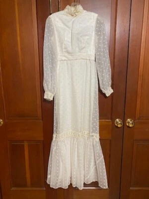 Vestido de novia vintage años 70 Foto 1 de 4
