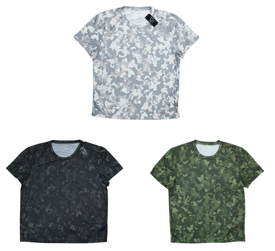 Camiseta deportiva para hombre Ideology camuflaje manga corta cuello redondo nueva con etiquetas verde Foto 1 de 1