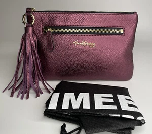 AMIEE KESTRNBERG Leather Tassel Clutch - Picture 1 of 12