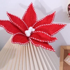 Sequins Flocking Christmas Glitter Flower Hotel Office Decor - Picture 1 of 11