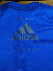 Adidas Royal Blue Three Stripe Life Baseball Jersey Mems Size Small - Picture 1 of 6