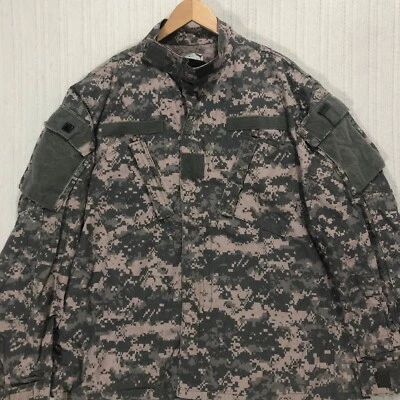 Military Digital Camo Tactical Field Jacket Army Combat Uniform Men's Size L - Image 1 of 4
