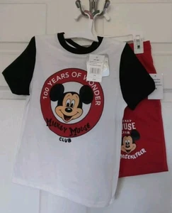 NWT  2 PC Set Disney Shorts Set Mickey Mouse Size 5/6  - Picture 1 of 2