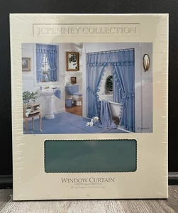 Vintage JCPENNEY COLLECTION Window Curtain 68”x45” W/ Tiebacks Bayberry NEW - Picture 1 of 5