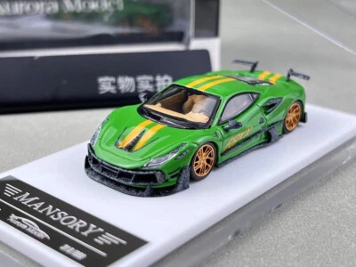 GB Aurora 1:64 Green F8xx Tributo Mansory Sports Model Diecast Collect Car - Image 1 of 4