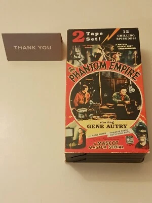 The Phantom Empire 2 tape Set VHS Gene Autry 12 Episodes Mascot Serial R3 3967 - Image 1 of 4