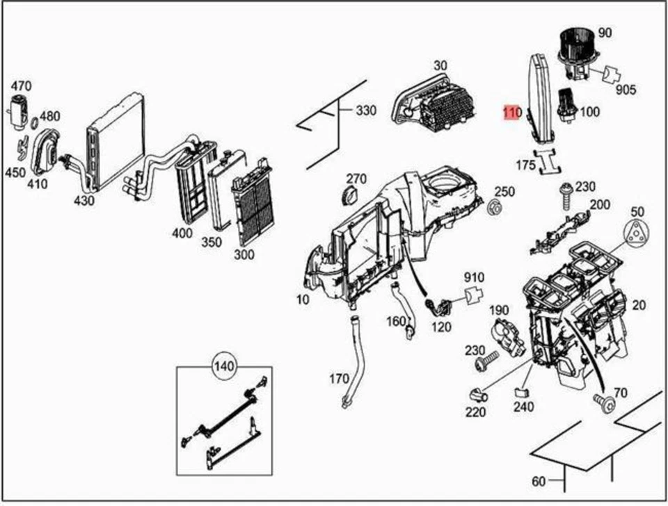 Original MERCEDES Cls Sl A207 C204 Con Tapa Filtro Combinado 2128300318 Foto 1 de 1