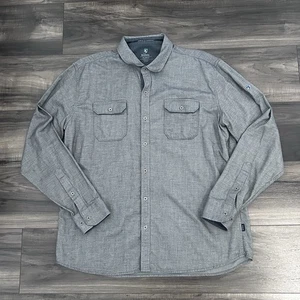 Kuhl Descendr Flanellhemd Herren XL grau Outdoor Wandern Langarm Knopfleiste - Bild 1 von 7