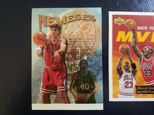 Toni Kukoc Chicago Bulls 1995 - 1996 Stadium Club Nemesis Dino Radja PROOF - Picture 1 of 2