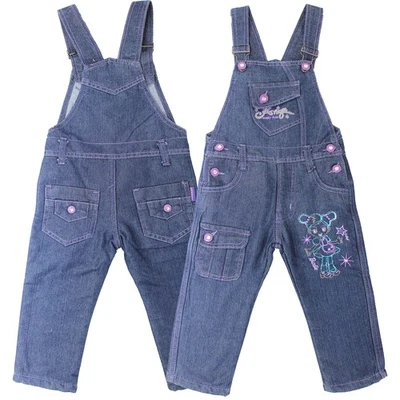 Mädchen Latzhose Kinderjeans Winter Thermohose Thermojeans mit Fleece Latzjeans  - Bild 1 von 4