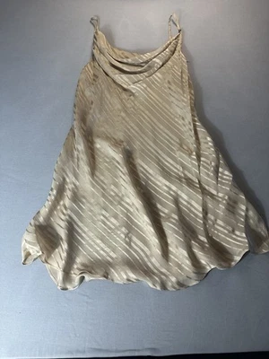 Sexy Vestido de Noche Valerie Stevens 100% Seda Lencería Sin Mangas Talla L Corte Transparente Foto 1 de 4