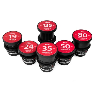 Late '90s Leica R SUMMILUX 6-Lens Duclos CineSet 19/24/35/50/80/135 Canon EF/EOS - Image 1 of 4
