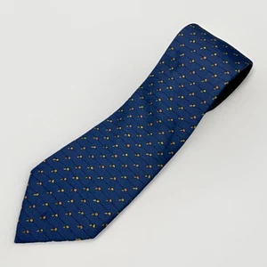 HERMES Neck tie light blue pink flower pattern 100% Silk made in France 7827 UA - Picture 1 of 7