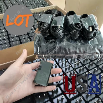 Lote de cables cargador de pared rápido tipo C para Samsung Galaxy S10 Note10 S8 S9 Plus S22 Foto 1 de 4