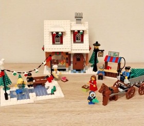 LEGO Creator Winter Village Bakery 10216 In 2010 Retired Complete Parts