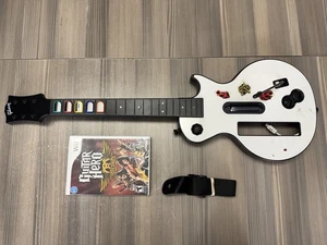 Pacchetto Nintendo Wii Guitar Hero chitarra, cinghia, gioco Aerosmith - Foto 1 di 4