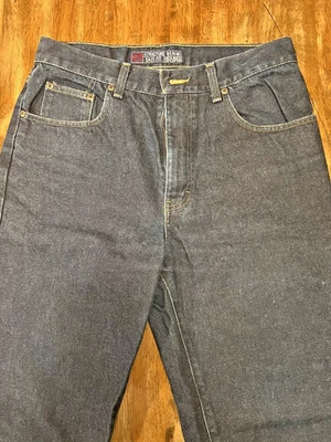 Pantalones de mezclilla vintage Structure para hombre calce relajado talla 33x32 pierna recta lavado oscuro Foto 1 de 4
