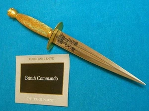 NM '91 FM FRANKLIN MINT WW2 WWI COMBAT FIGHTING KNIVES F/S COMMANDO DAGGER KNIFE - Picture 1 of 16