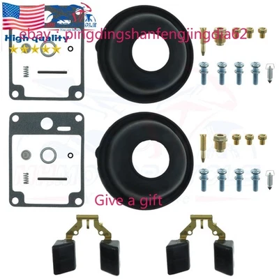 2X Carburetor Repair Kit Diaphragm Float For Yahama Virago 1100 XV1100 1988-1999 - Image 1 of 4