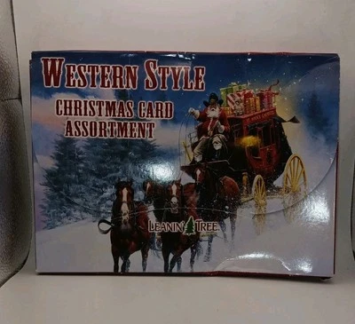 Leanin' Tree Cowboy Christmas Card Pack of 20 Western Style Assortment New - Image 1 of 3