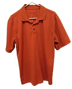 Ariat Men's TEK Orange Polo Shirt Size Medium - Picture 1 of 4