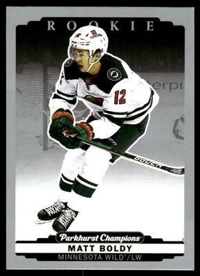 2022-23 Parkhurst Champions #324 Matt Boldy Minnesota Wild Rookie Silver Card - Image 1 of 2