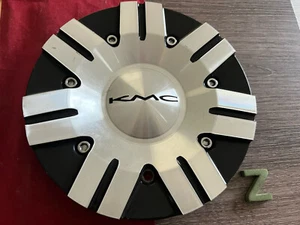 #Z 1) KMC Surge Alloy Wheels Center Cap Black / Polished 378l191-bal Sl910-06 - Picture 1 of 7